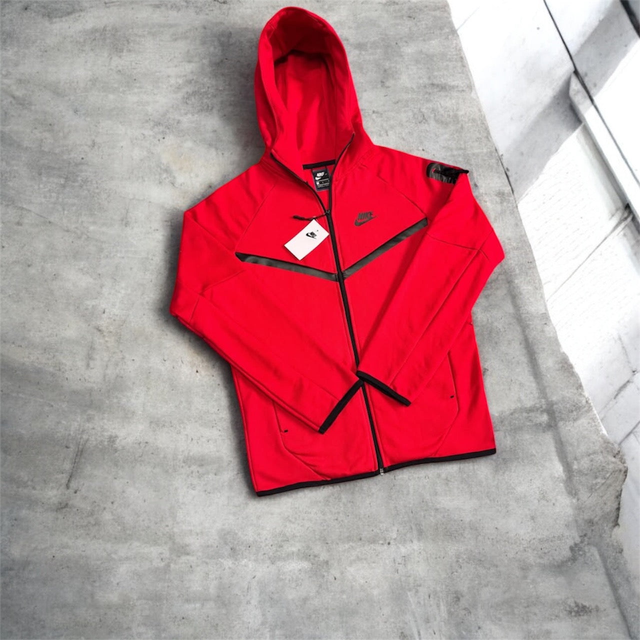 Polerón Nike Tech Fleece rojo
